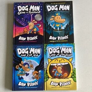DOG MAN By Dav Pilkey 4 Book Bundle